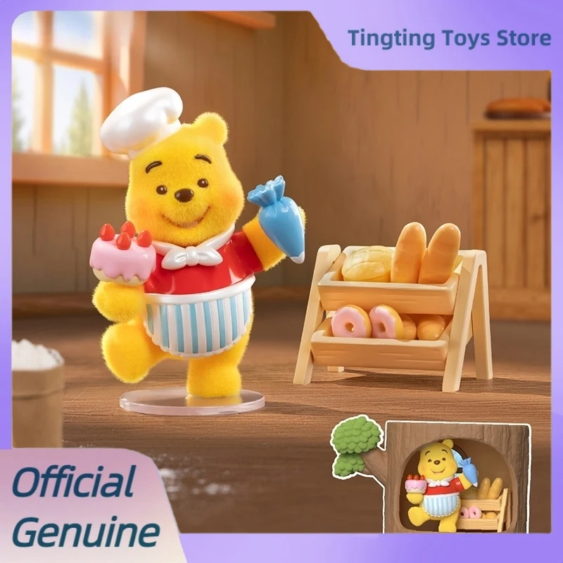 

Подлинная деревянная серия Винни-Пух, дом на дереве, слепая коробка, милые настольные украшения, фигурка куклы Pupu, загадочная коробка, игрушки, подарок на день рождения