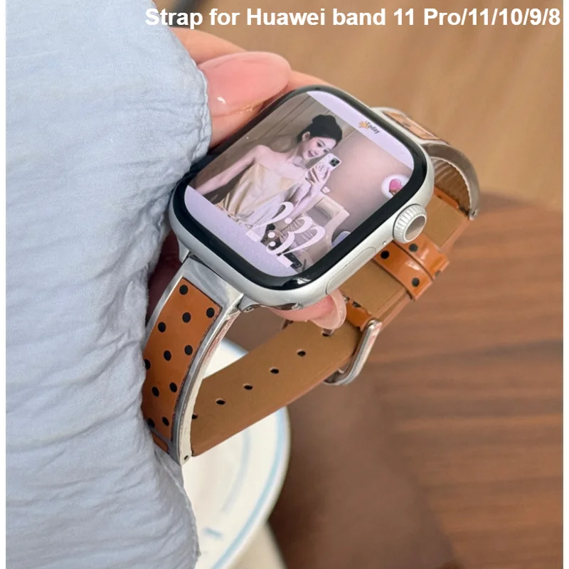 Fashion Strap For Huawei band 11 Pro/10/9/8 Correa Bracelet Metal Watchband For Huawei watch Fit5/Fit4/Fit3 Women wristband