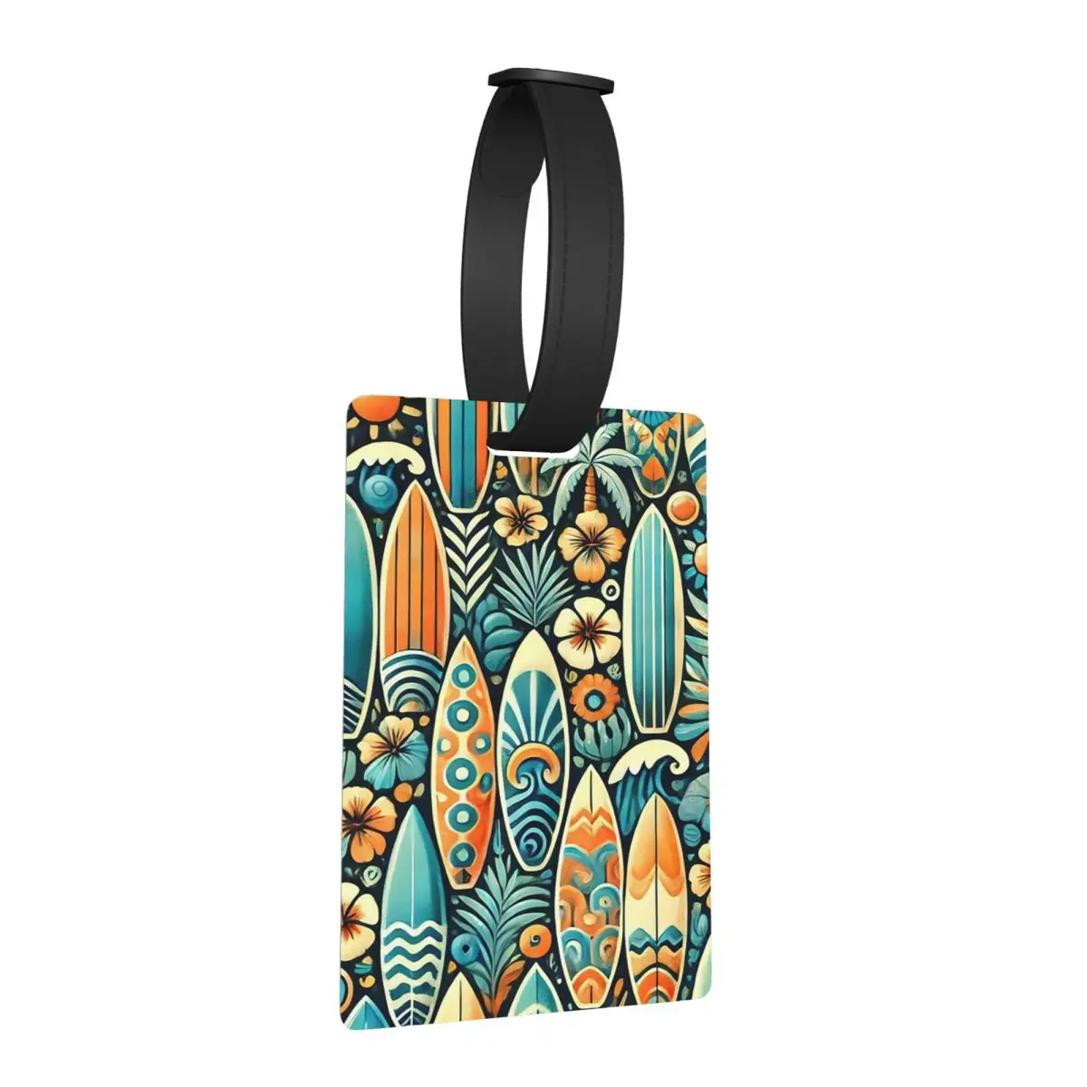 

Tropical Surfing Surfboard Luggage Tags Suitcase Accessories Travel Cute Baggage Boarding Tag Label Holder ID Name Address