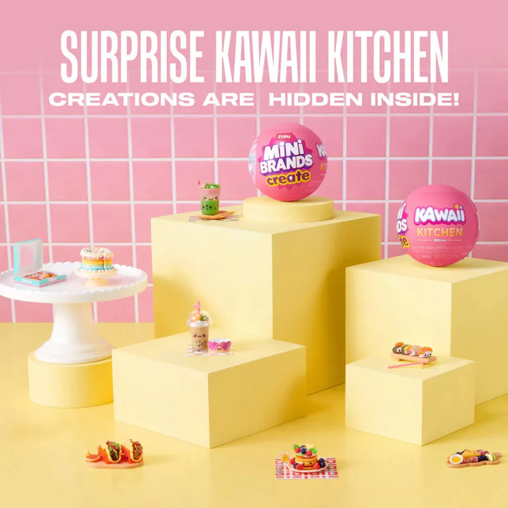 New ZURU Mini Brands Create Kawaii Kitchen Blind Box DIY Mini Food Collectibles Surprise Capsule Toys for Cute Toys view 5
