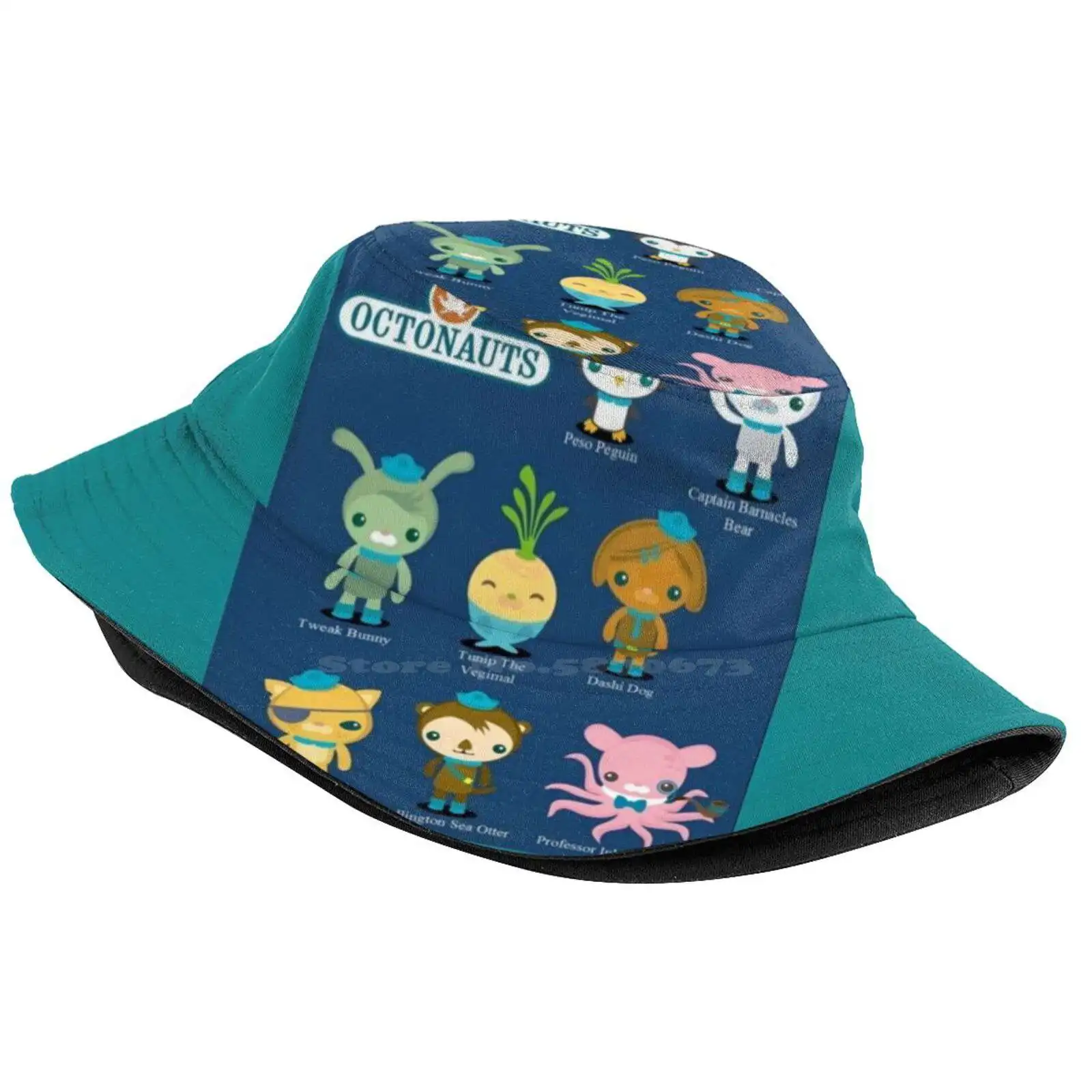 Octonauts Design Sun Cap Fisherman Hat Bucket Hats Kids Kwazii Cute Cartoon Adventure Birthday Captain Barnacles Cbbc Christmas