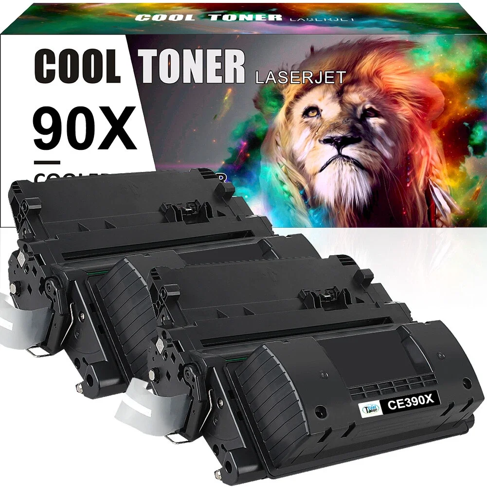 

2PK CE390X Black Toner Compatible with 90X M4555 MFP