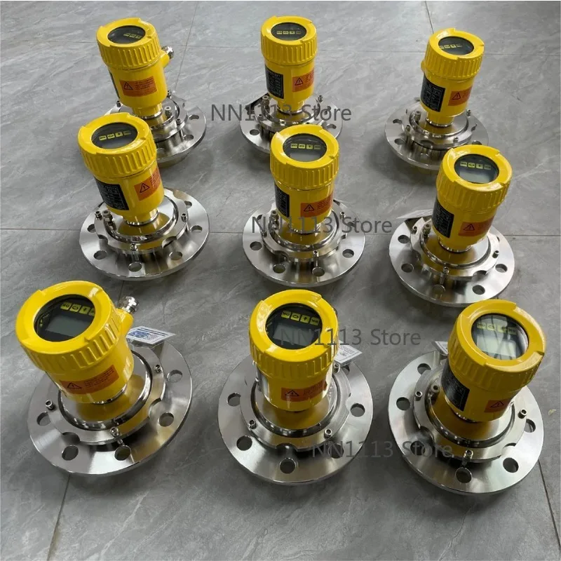 

80GHz Radar Level Transmitter DN50 DN80 DN100 High-Frequency Liquid Solid Level Sensor High-Temperature