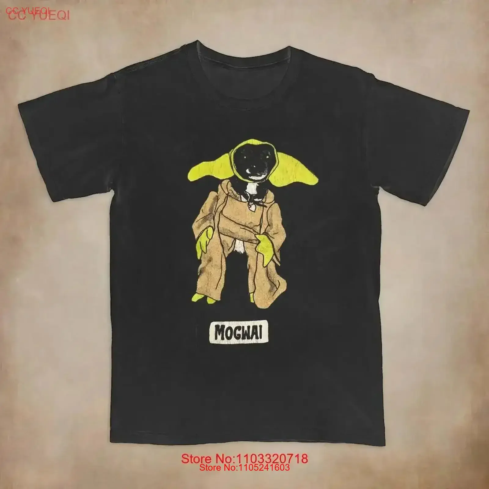 Mogwai Band TOUR 2006 Dog Black 1 Sided T Shirt Full Size S 5XL vintage Washed Slightly Comfortable homme Soft Stylish vintage