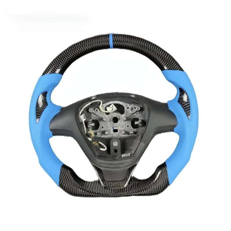 For  Ford Fiesta MK7 MK7.5 St180 ST Sport Flat Bottomed Carbon Fiber Steering Wheel