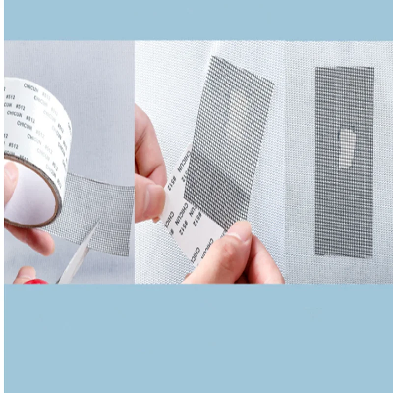 1PC 2M Window Door Screen Patch Repair Kit Cover Fiberglass Mesh Hole Repaire Tape For Fix Screen Doors Tent Mesh Pool Screens