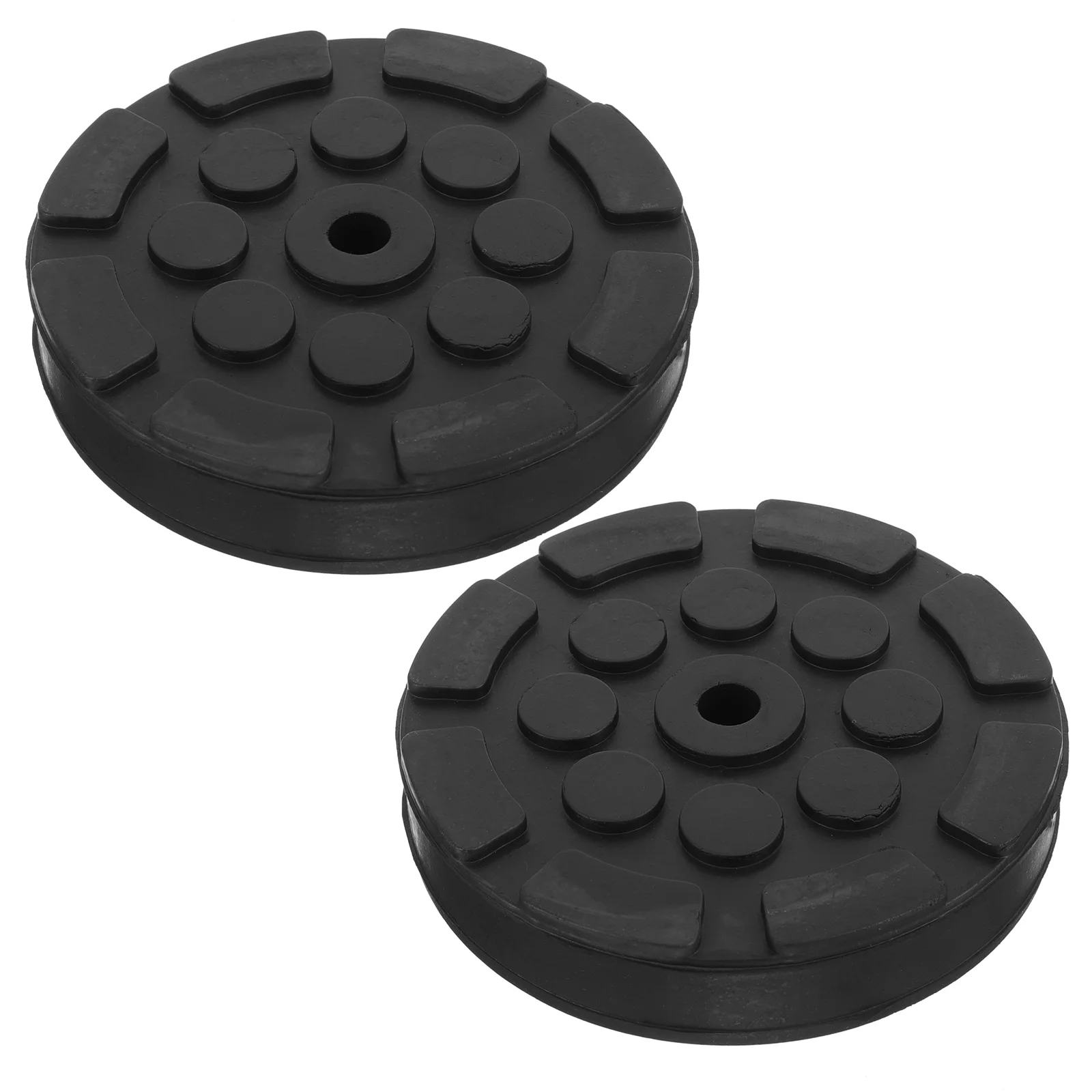 2 Pcs Jack Lift Foot Pad Automotive Rubber Automobile Stand Slotted Floor Disk Cars