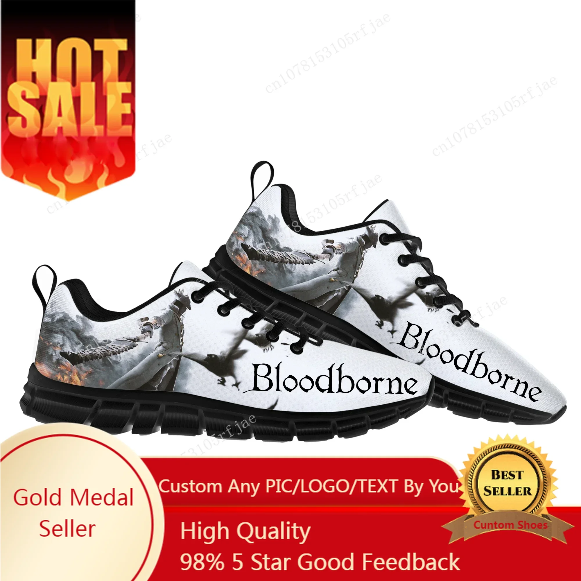 

Bloodborne Sports Shoes Hot Cartoon Game Mens Womens Teenager Sneakers Fashion Sneaker Custom Built Shoes