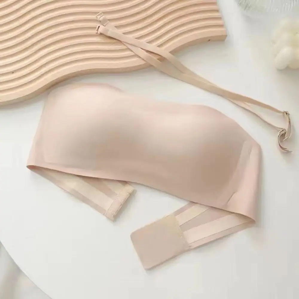 

New Sexy Seamless Tube Top Bra Thin Non Slip Invisible Strapless Bras Female Lingerie Push Up Bralette Wireless Underwear