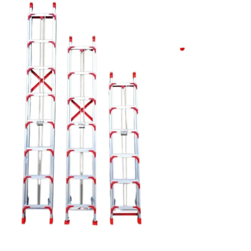

Aluminum alloy, thickened telescopic ladder, straight ladder, single-sided household lift