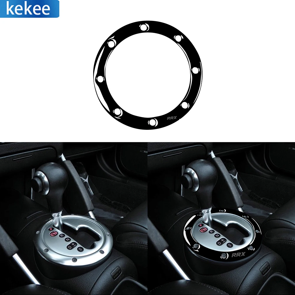 

For Audi TT MK1 8N 2001-2006 Car Gear Shift Frame Ring Gearbox Edge Trim Piano Black Sticker Auto Interior Accessories