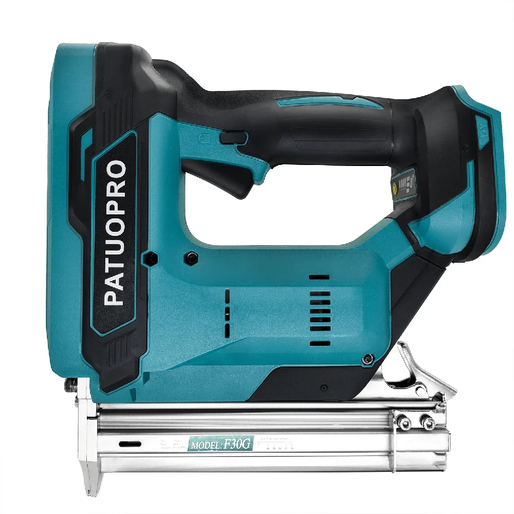 Brushless Electric Nail Gun F30G Straight Staples Cordless Stapler Woodworking Power Tools For Makita 18V Battery(No Battery)