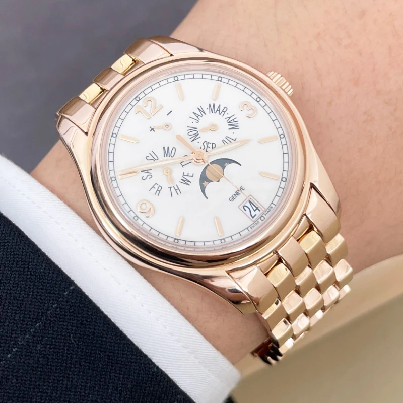 High-quality metal watch strap for PATEK PHILIPPE GRAND COMPLICATIONS 5270 5204 CALATRAVA AQUANAUT steel watch chain for men