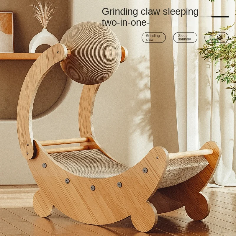 

Cat Scratching Board Wear-resistant Cat Litter Sisal One Large Vertical Clutching Sofa Toy Tree Bed Cat Furniture