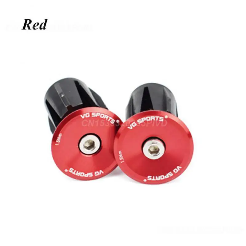 Pair Mountain Road Bike Handlebar End Plugs Aluminum Alloy Handle Bar End Cap BMX MTB Bike Grip Cover Bicycle Accessories