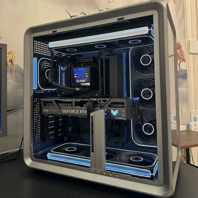 ZC360/ZA360 case fan 3screens 12cm integrated building block fan ARGB positive blade desktop computer host heat sink accessories