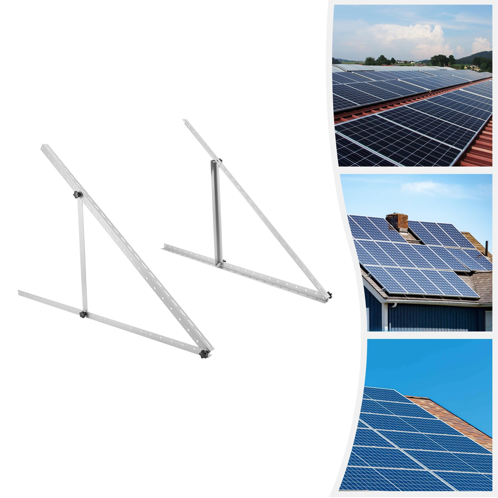 2PCS Adjustable Angle Solar Panel Tilt Mount Brackets Frame 45