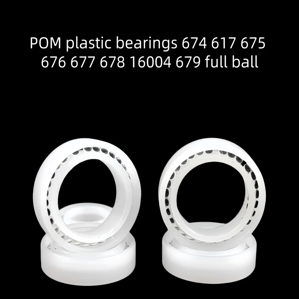 Corrosion-Resistant POM Plastic Bearings Full Ball Set 675 676 677 678  for Smooth Rotation And Longevity