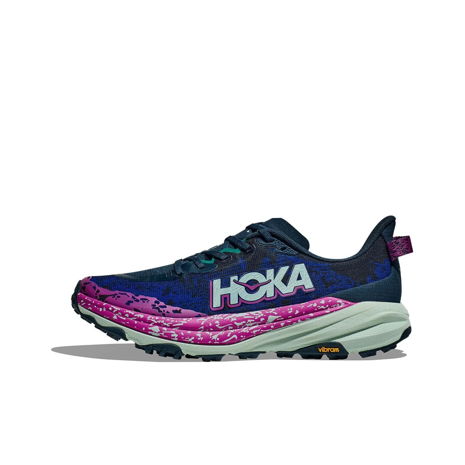 

Кроссовки HOKA ONE ONE SPEEDGOAT 6, нескользящие, износостойкие, низкие, для бега, мужские, сине-зеленые, 1147830-SMY