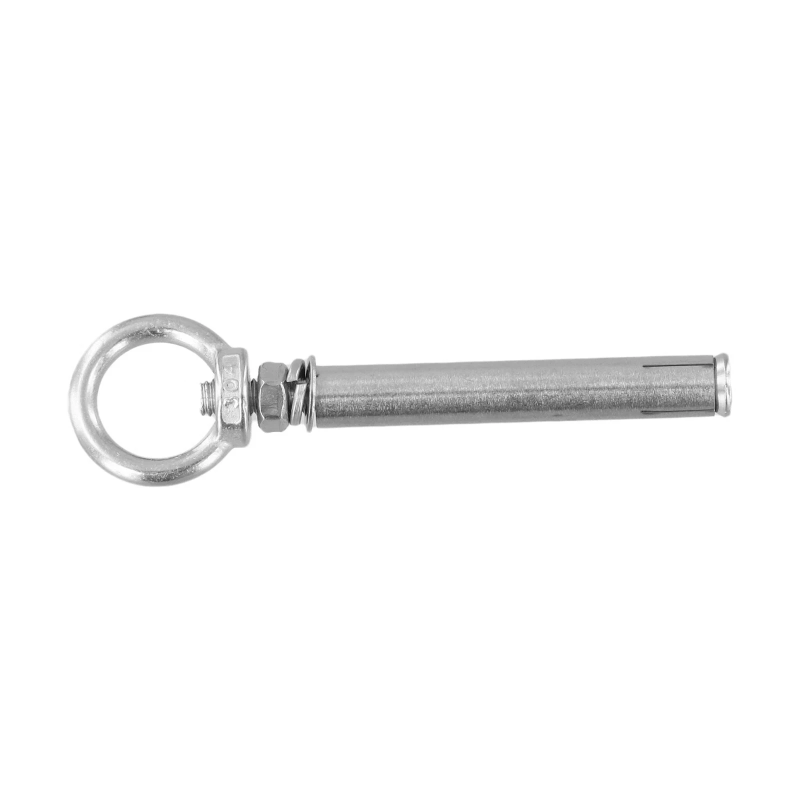 304 Stainless Steel Expansion Bolts with Ring Implementations for Wall Anchoring and Eye Screw Mounting Functions