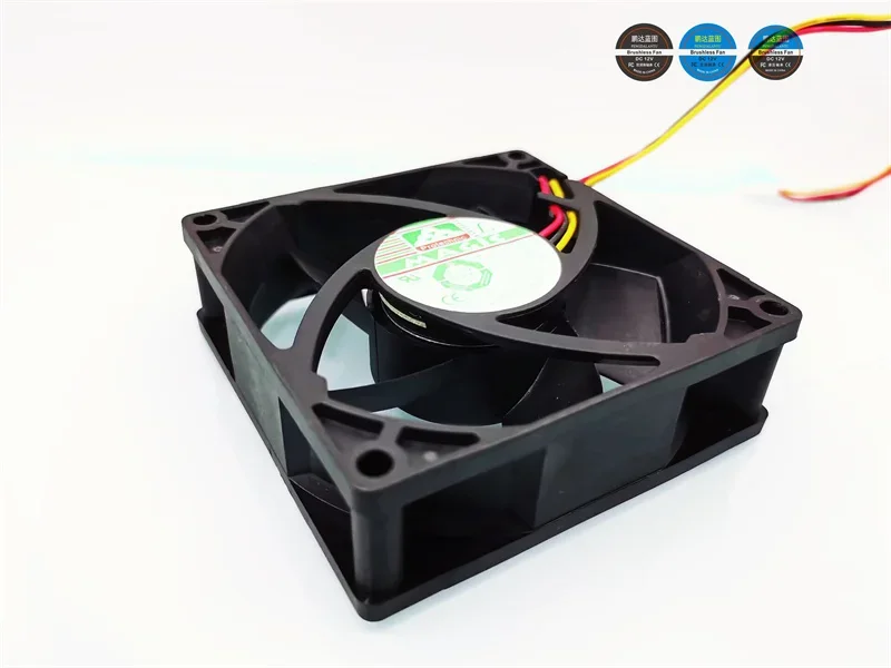 pa 80*80*25MM MGT8012UB-R25 Alarm Function 8025 12V 0.66a Double Ball Bearing 8cm Chassis Cooling Fan