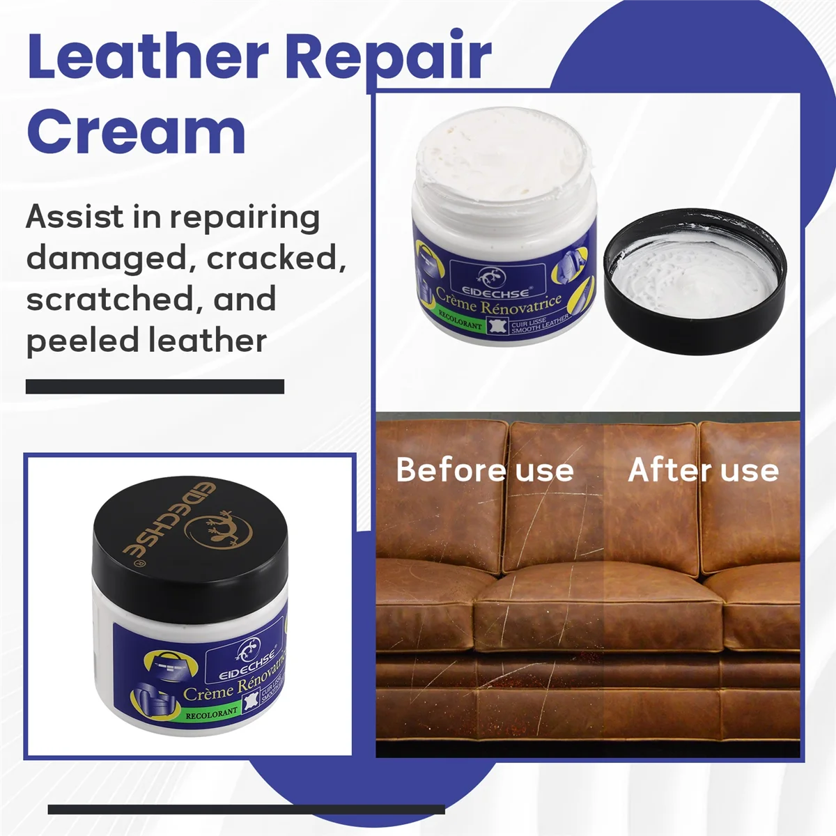 FZFZ  Home Jackets Holes Scratch Sofa Coats Leather Repair Cream Furniture Car Seat Shoe Cleaner Cracks Rips Liquid Tool Clothes