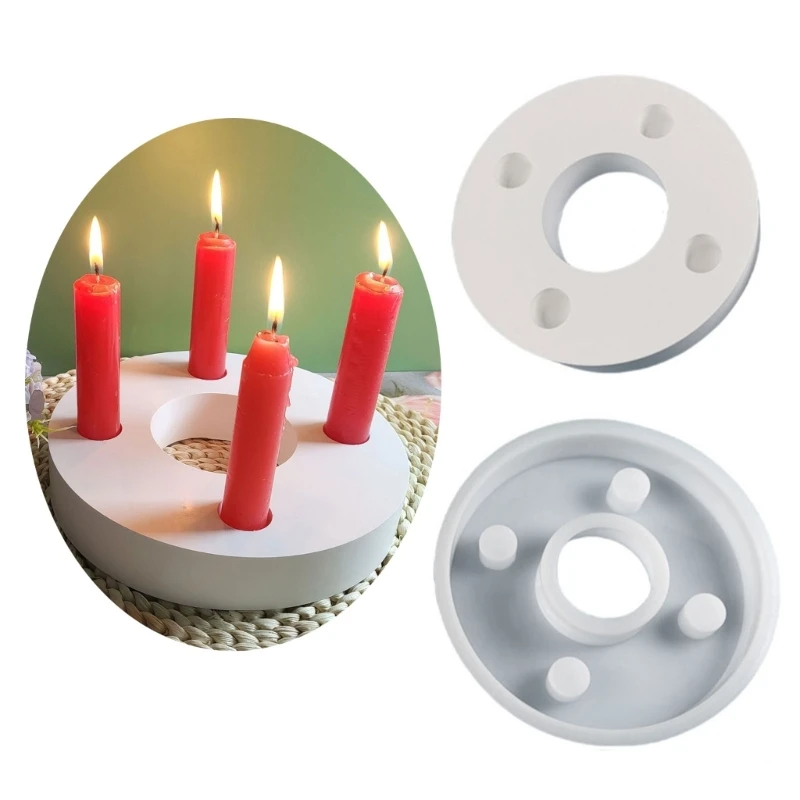 Round Stand Base Molds for Making Tealight Holder