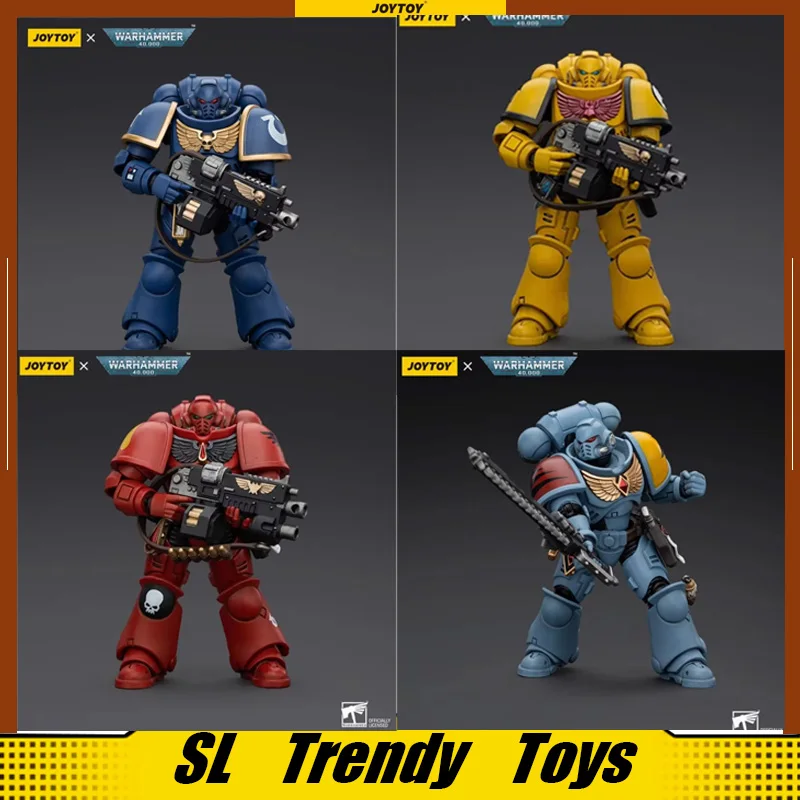 

JOYTOY Warhammer 40K 1/18 Space Wolves Blood Angels Imperial Fists Ultramarines Intercessors Action Figure 12cm Soldier Model