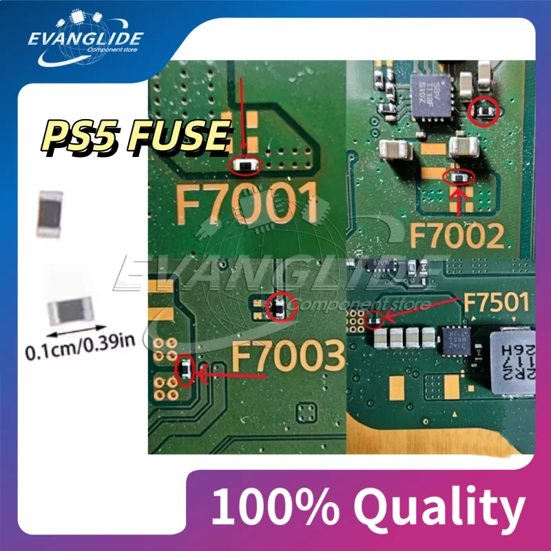 OR Fuses For PlayStation 5 PS5 Motherboard F7001/F7002/F7003/F7501/F7502  -OR Fuse Fix PS5 Resistor