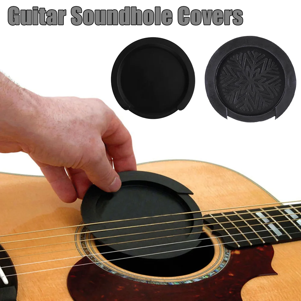 Silicone Acoustic Guitar Feedback Sound Buffer Free To Adjust Angle Guitar Weak Sound Stop Plug 38-39/41-42in Guitar Accessories