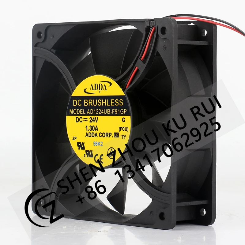 ADDA / 24V / 1.30A / 12038 120X120X38MM 12CM Inverter Aluminum frame Large air volume AD1224UB-F91GP cooling fan