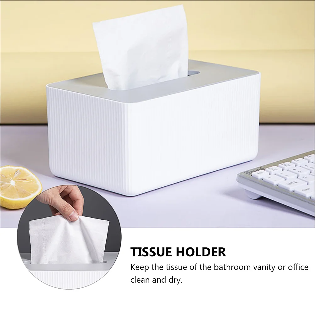 Tissue Paper Dispenser Box Cover Tissue Napkin Box Hand Towel Dispenser Tissue Cover Rectangular for Table Bathroom Bedroom