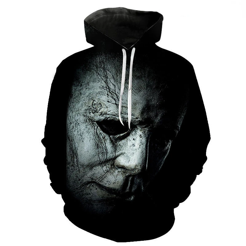 2023 Autumn Halloween Horror Michael Myers 3D Print Men Women Children Hoodies Harajuku Streetwear Hooded Sweatshirts Pullover