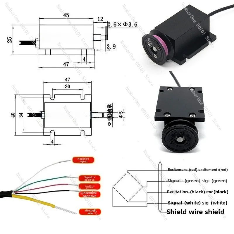 LZ-ZLF6 High Precision Single Pulley Micro Tension Sensor Yarn Metal Wire Control Pressure