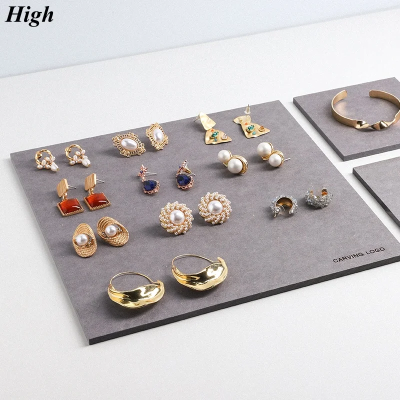 

Square Jewelry Display Stand, Modern Store Counter Showcase, Minimalist Decor & Organizer