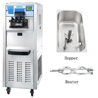 

SPACE 3 flavors commercial softy ice cream machine for sale 6240