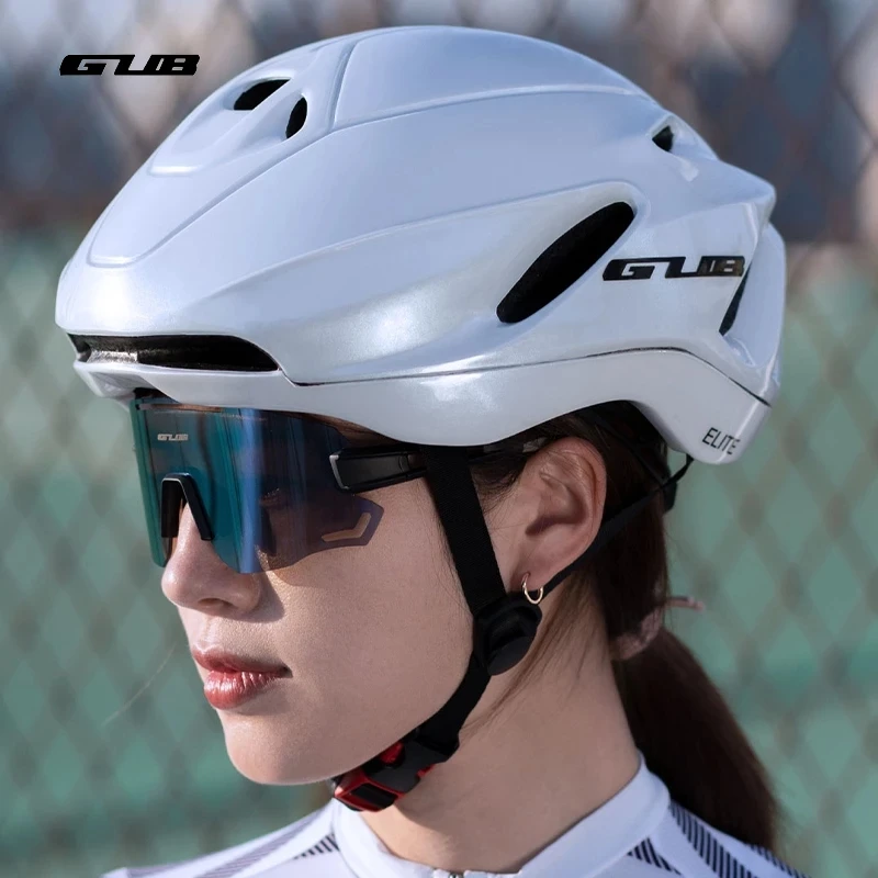 GUB Bicycle Helmet 54-62CM Intergrally-Molded Lightweight Adjustable Cycling Helmet EPS Buffer Safe Breathable Open Face Helmet