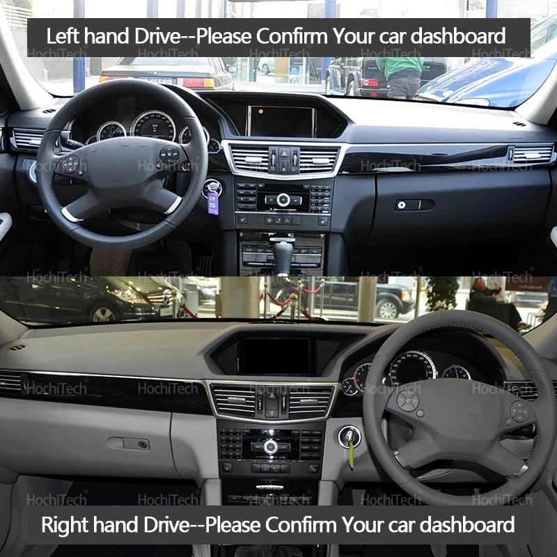 Car-styling Suede Leather Black/Brown Dashmat Dashboard Cover Pad Dash Mat Carpet for Mercedes Benz E-Class W212 2010-2012 view 2