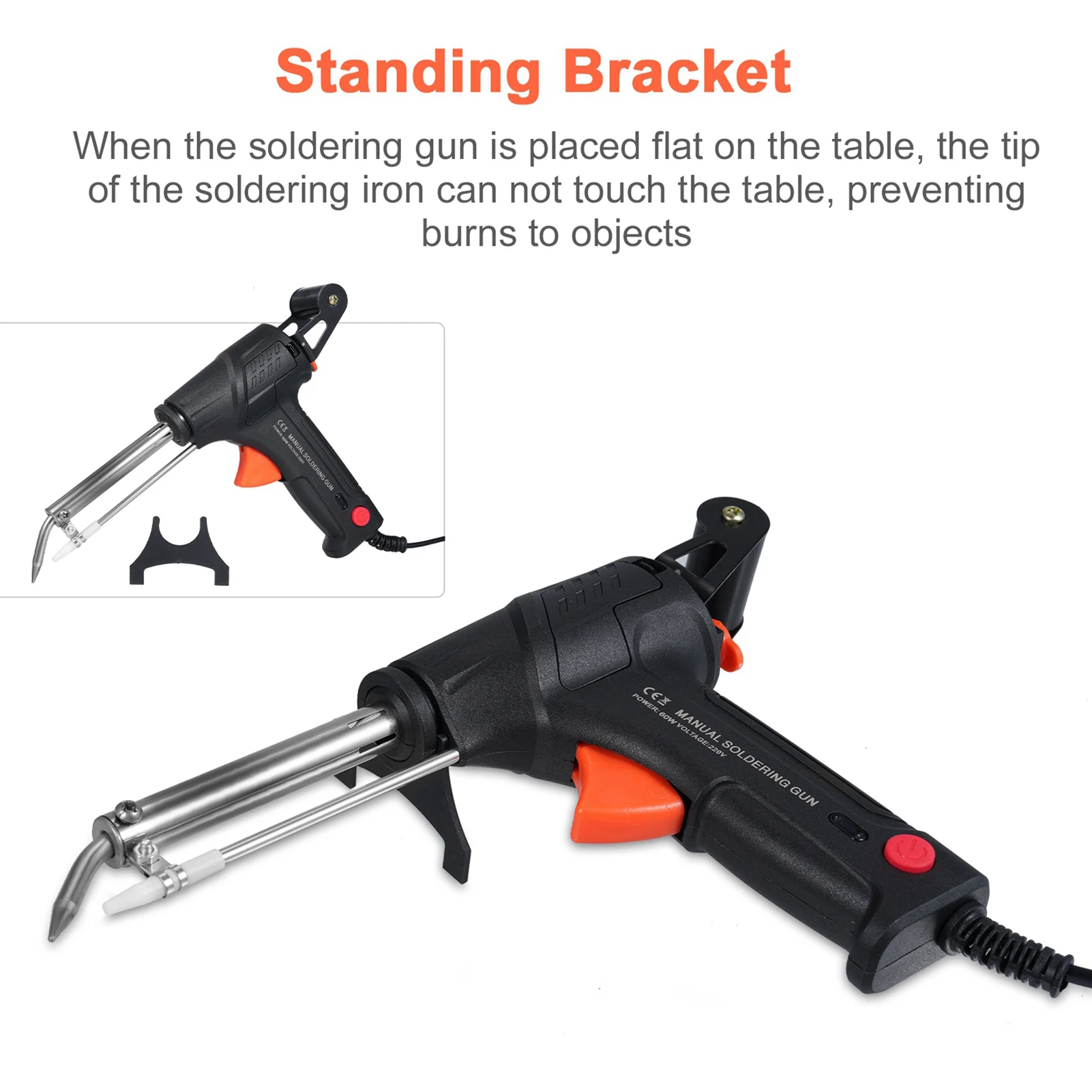 

60W Tin Gun Hand-held Soldering Iron Internal Heat Welding Repair Tool for Soldering Circuit Boards Electrical Maintenance