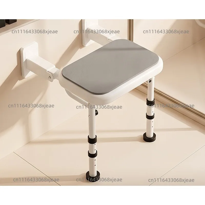 Third bathroom Multifunctional foldable wall-mounted bathroom Barrier-free bathroom folding stool