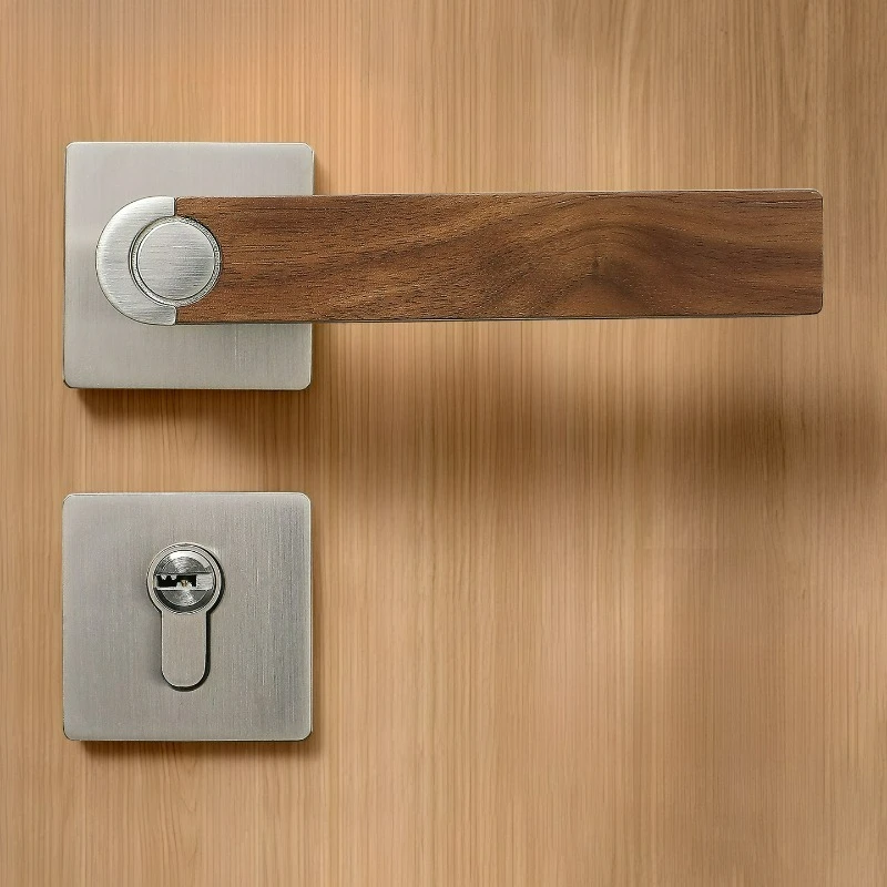 minimalist-walnut-interior-bedroom-door-lock-magnetic-silent-wooden-style-office-solid-wood-door-lock
