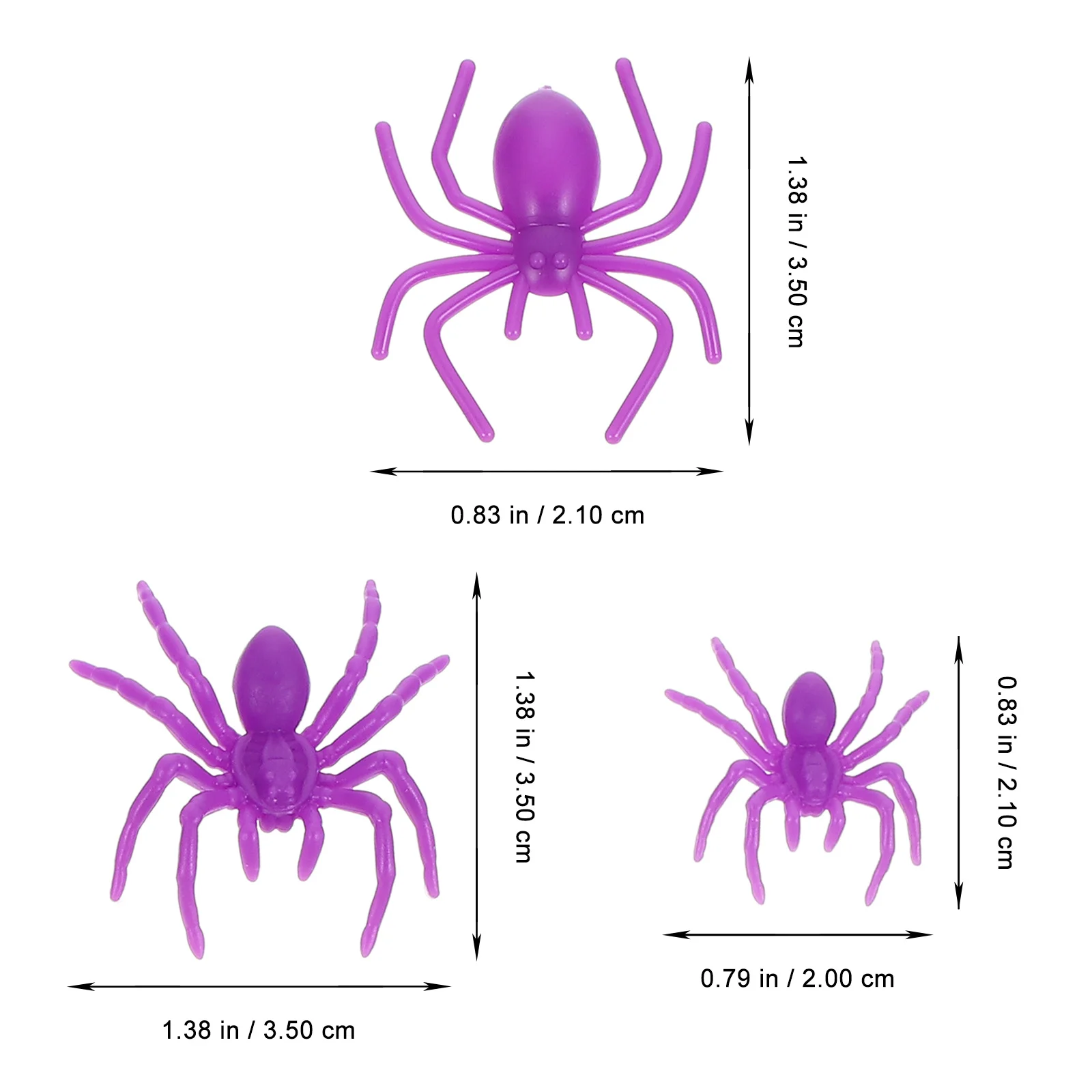 

200pcs Mini Realistic Plastic Halloween Party Decorations Fake Spider Prank Props For Haunted House Bar Home Spiders Decoration