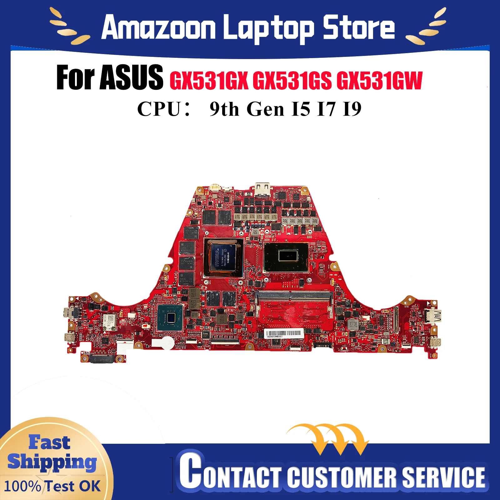 

GX531GX Материнская плата для ноутбука ASUS ROG Zephyrus GX531GV GX531GS GX531G GX531GX GX531GM GX531GW Материнская плата I5 I7 I9 Процессоры ОК