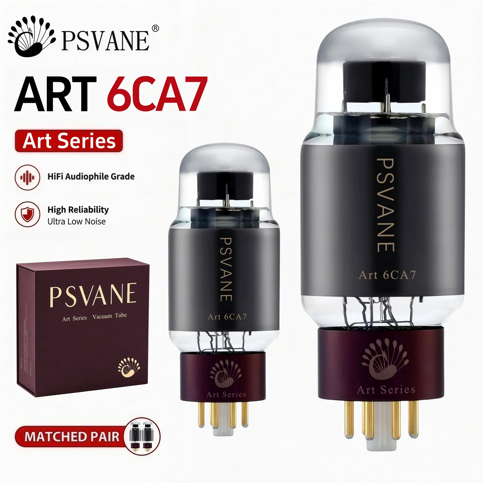 PSVANE Art Series 6CA7 Vacuum Electron Tube Upgrade 6CA7 EL34 EL34B EL34PH E34L KT77 6P3P HIFI Audio Valve Power Amplifier Tubes