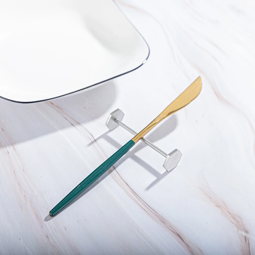 

Stainless Steel Chopstick Holder Simple Design Tableware Rest Rack For Kitchen Utensils Cutlery Stand Spoon Fork Rest Home