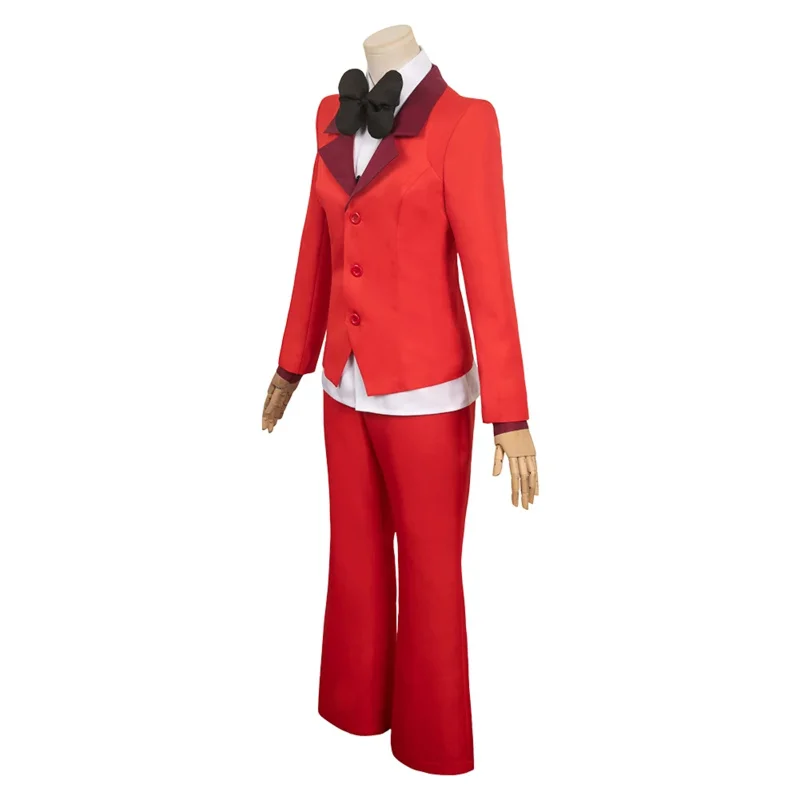 

ss13Charlie Morningstar Косплей Мультфильм Отель Фантазия Костюм для Маскировки Взрослых Женщин Униформа Парики Одежда Хэллоуин Карнавал