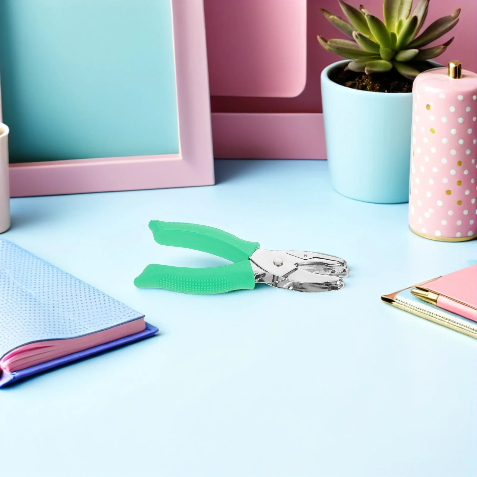 ثقب واحد متعدد الاستخدامات لمختلف سمك الورق وعشاق الصياغة والمحترفين المكتبيين، عملية سهلة