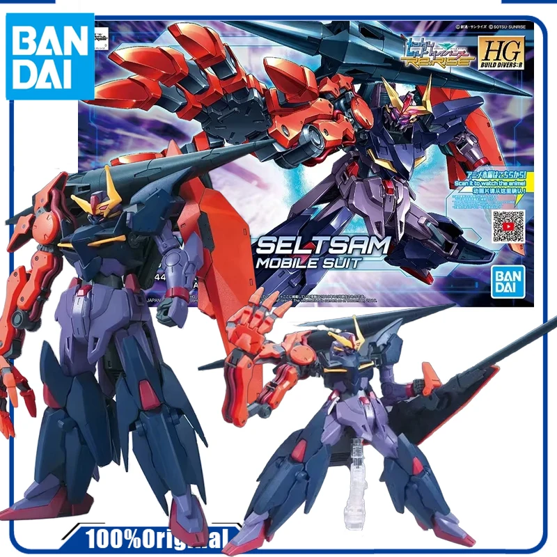 Bandai genuíno original hg seltsam genuíno gundam l anime figura de ação montagem modelo brinquedos modelo colecionável ornamentos