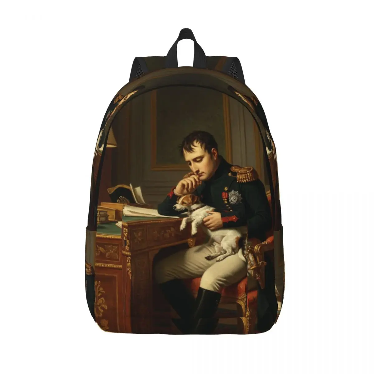 

Napoleon The Great Portrait Art Backpack Men Women Fashion High School Business Daypack Emperor Painting Laptop Canvas Bags Gift