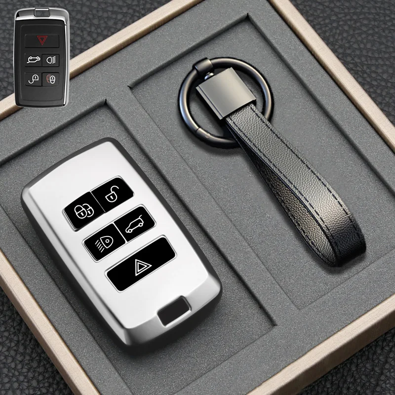 Car Soft TPU Key Case Cover Holder For Land Rover Range Rover Discovery 5 Sport For JAGUAR XE XF XJ F PACE Accessories